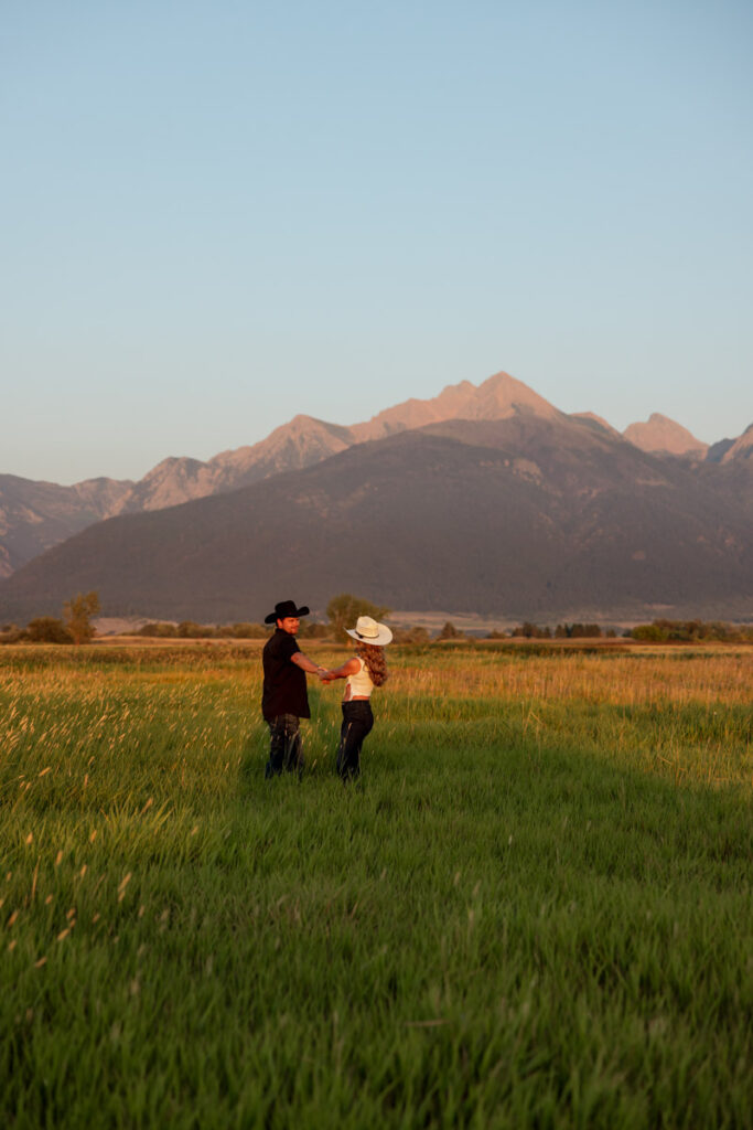 Rilee and Colby during their Mission Valley Engagement Session