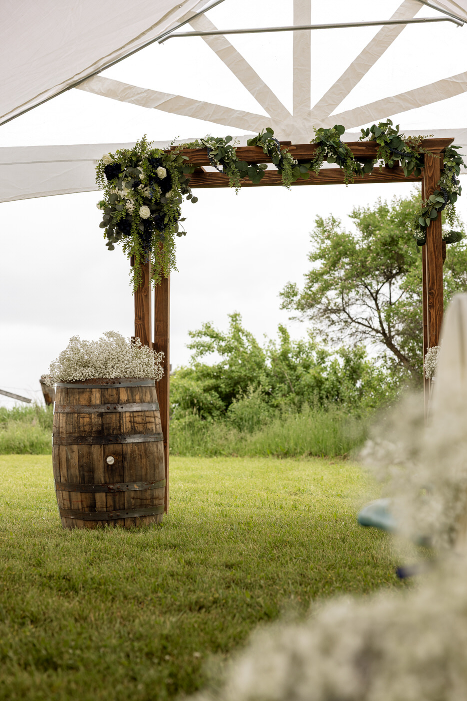 Ceremony Alter — Aislynn + Kyle — Mission Valley Wedding — Charlo Montana — Stacy Edwards Photography